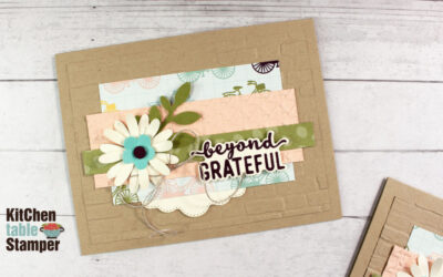 Charming Sentiments Thank You Card – Introducing Short Cut Card Sketch #3