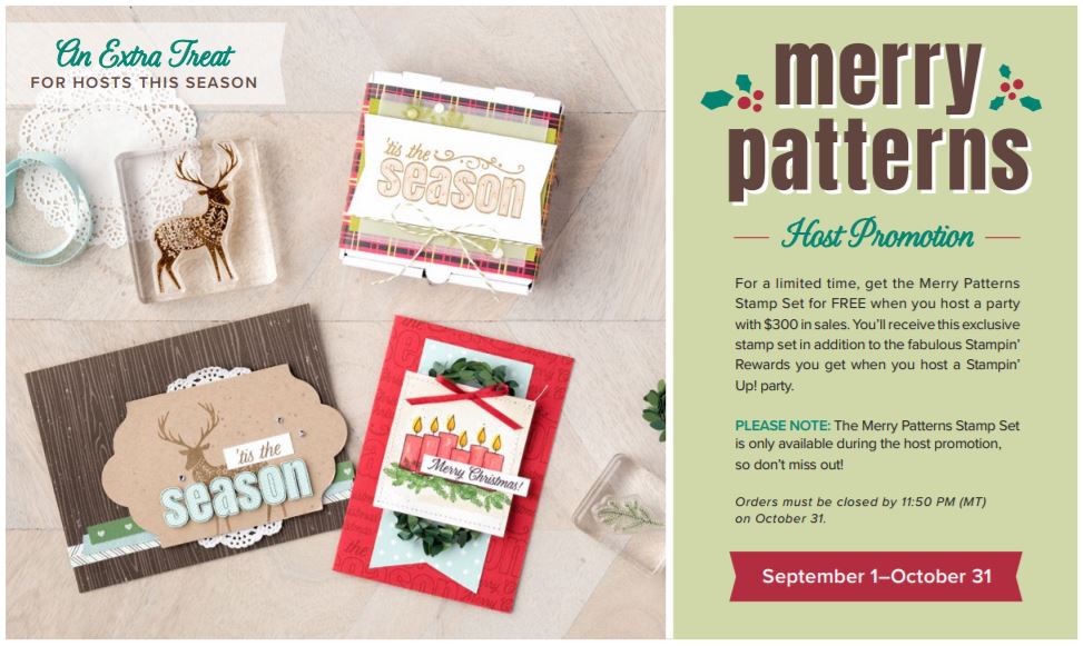 Stampin Up Promotions and September Gift with Purchase
