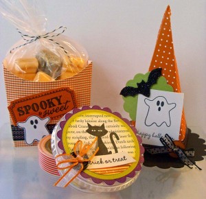 paper crafted Halloween treats