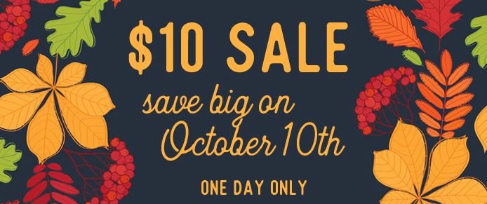A Muse Studio $10 10-10 SALE – One Day ONLY