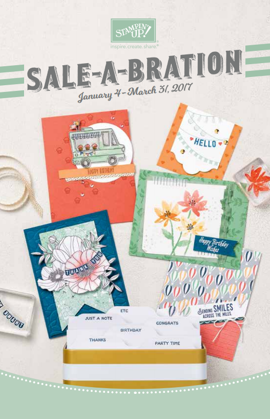 Stampin’ Up! Sale-A-Bration Starts TODAY!