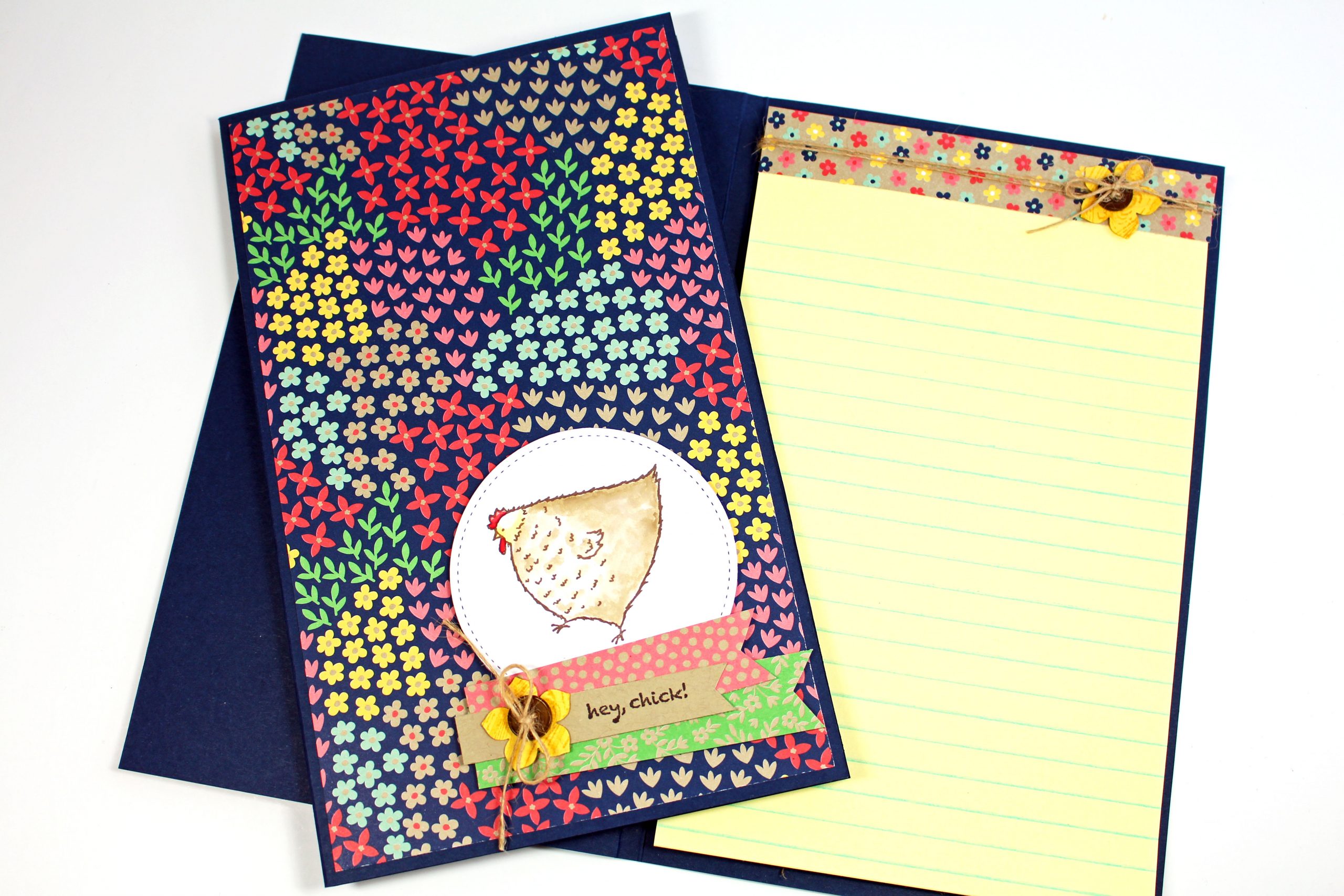 Hey Chick Covered Notepad Gift – Join Stampin’ Up! during Sale-a-bration, get free stamp sets!