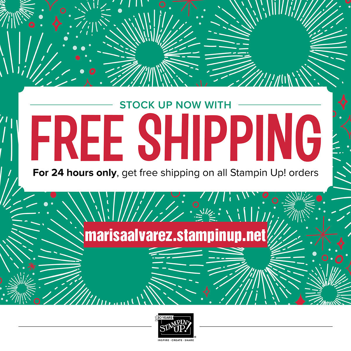 FREE SHIPPING on Stampin' Up! Orders
