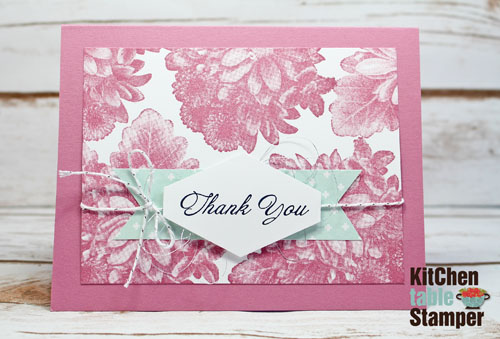 Stampin’ Up! Heartfelt Blooms Thank You Card Tutorial