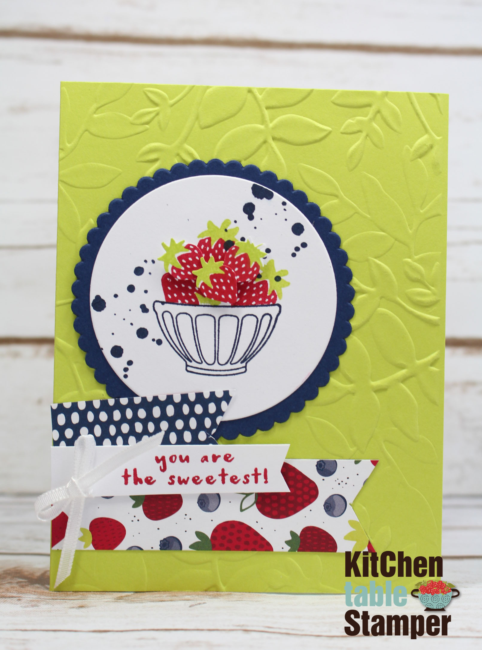 Stampin Up Fruit Basket Bundle Card – Facebook LIVE January 26th