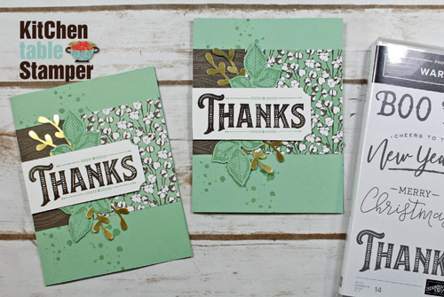 Warm Hearted Thanks Card – Paper and Ink Card Class October 25th