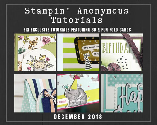 Stampin’ Anonymous Tutorial Free with any Stampin’ Up! Order