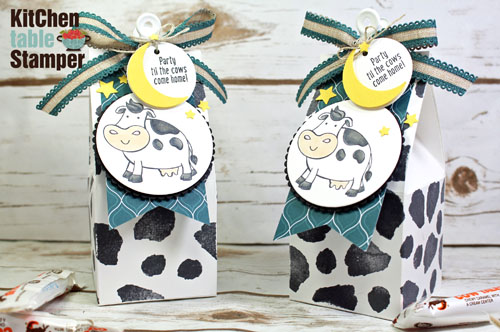 Over the Moon – Party til the cows come home – Milk Carton Treat Box Tutorial