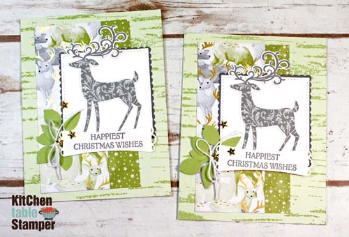 24 Hour Stamp Sale Tomorrow – Dashing Deer and Birch Background 15% off – Christmas Card Tutorial