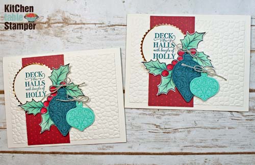 Christmas Gleaming Deck the Halls card – November Paper and Ink Card 3 of 4