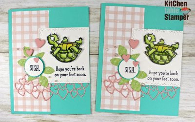 Back on Your Feet Stamp a Stack Card Class, Design #1
