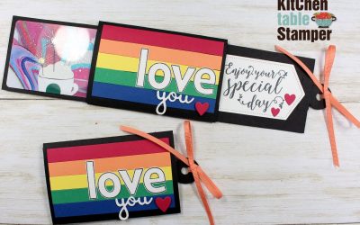 How to make a gift card slider with Stampin’ Up! Lined Alphabet