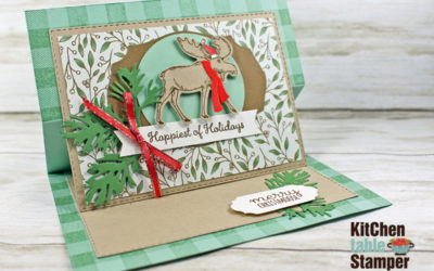 Stampin’ Up! Merry Moose Happiest of Holidays Easel Card Tutorial
