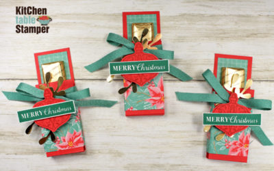 Stampin’ Up! Christmas Gleaming Merci Candy Holders part 1 of 2