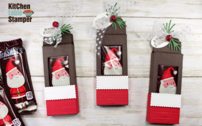 Hershey Chocolate Santa Window Treat Box Tutorial