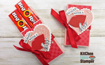Hearts & Kisses Big Red Chewing Gum Valentine Treat Box Tutorial