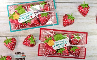 Sweet Strawberry Treat Bags – Save Those Dimensional Wrappers!
