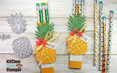 Stampin’ Up! In the Tropics – How to make a Pencil Holder Treat Box