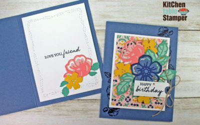 How to make a birthday card with Stampin’ Up! Summer Shadows Dies