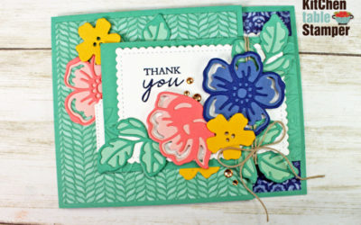 Stampin’ Up! Summer Shadows, How to Make a Fun Fold Thank You Card