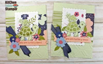 Turtle Friends Stamp a Stack Card Class Video 3 of 3, Turtle-y Loved again ;)