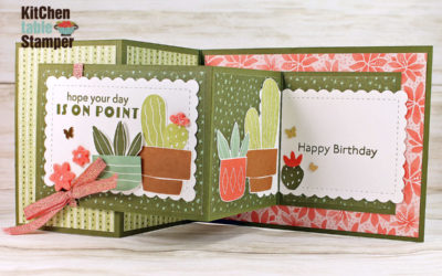 How to make a Double Z Fold Card with Cactus Cuties Bundle