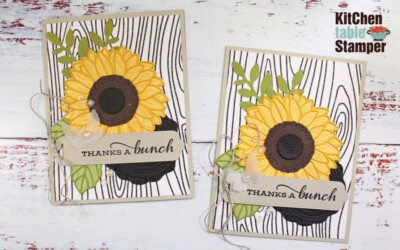 Celebrate Sunflowers Thank You Card Tutorial – Free Host Code Make n Take Offer Part 1