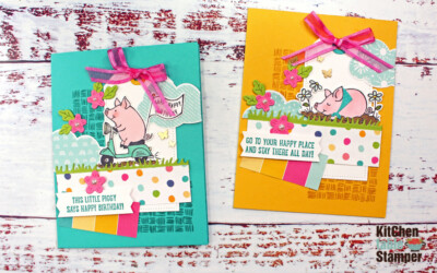 This Birthday Piggy Stamp a Stack – Happy Place Card 1 of 3