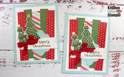 Spruced Up Merry Christmas Card – Short Cut Card Sketch #2