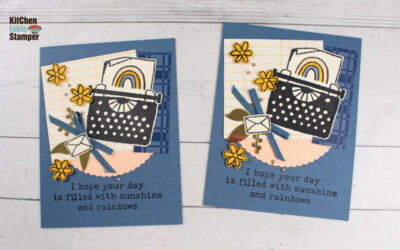 Just My Type Stamp a Stack Card Class – Sunshine and Rainbows Card – Part 4 of 4