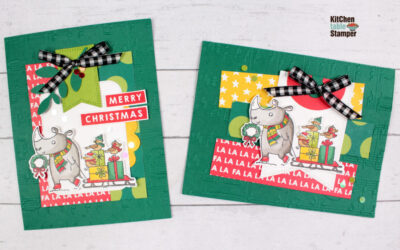 Festive Fun Stamp a Stack Card Class – Merry Christmas & Fa La La Cards – Part 1 of 2