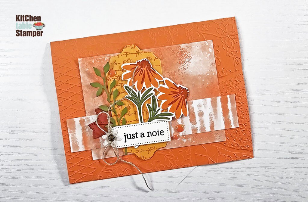 Timid Tiger Just a note Kitchen Table Stamper